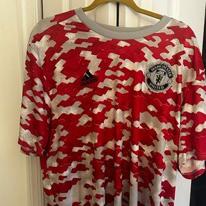 Manchester United Warm Up Tee - Adidas